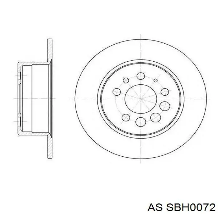 Щеткодержатель стартера SBH0072 AS/Auto Storm