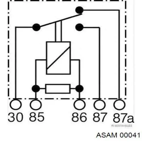 Реле вентилятора 00041 Asam