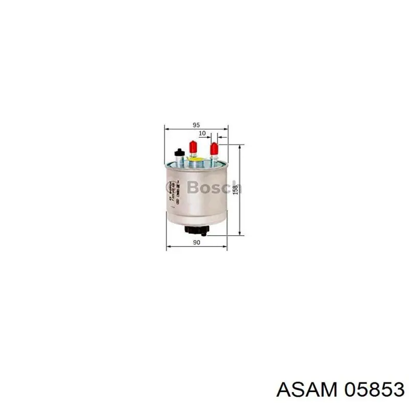 Купить 05853 Asam Фильтр-отстойник топлива грубой очистки