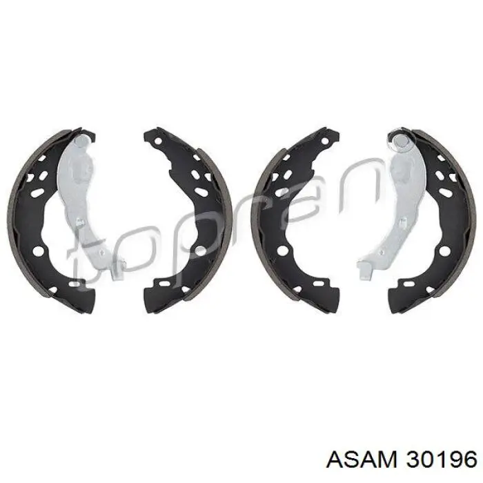 Купить 30196 Asam Задние барабанные тормозные колодки