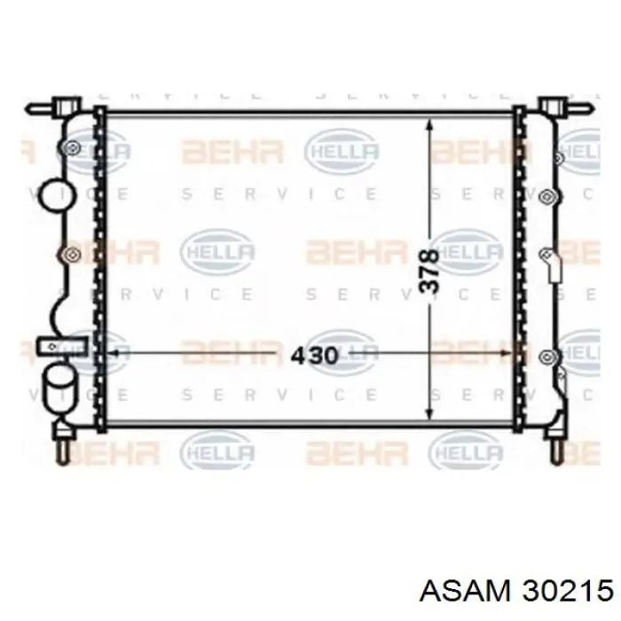 Радиатор охлаждения двигателя Asam 30215 цена, от 33.15 USD