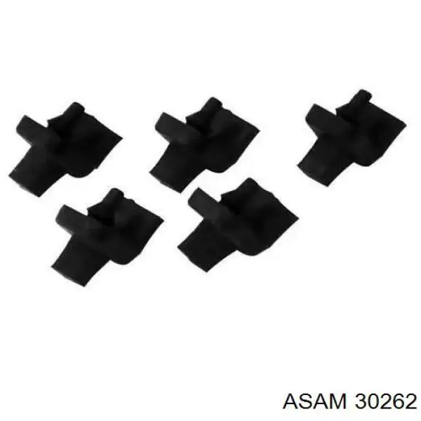 Защита бампера переднего левая 30262 Asam