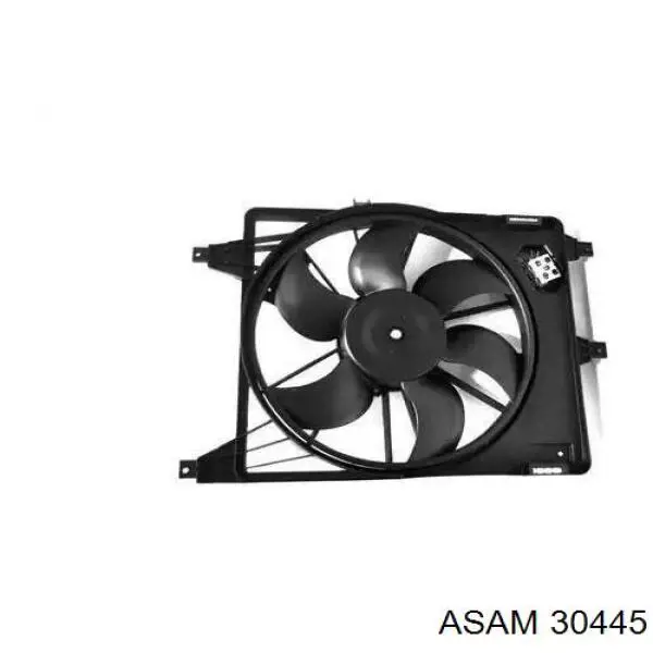 30445 Asam электровентилятор охлаждения в сборе (мотор+крыльчатка)