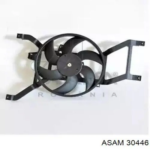 30446 Asam электровентилятор охлаждения в сборе (мотор+крыльчатка)