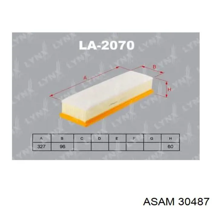Элемент воздушного фильтра Asam 30487 цена, от 4.44 USD