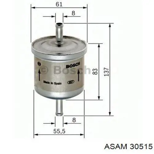 Топливный фильтр 30515 Asam