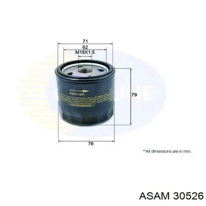 Купить 30526 Asam Корпус масляного фильтра