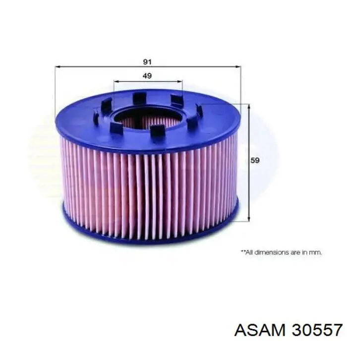 Фильтр очистки масла центробежный Asam 30557 цена, от 4.33 USD