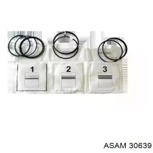 Кольца поршневые 30639 Asam