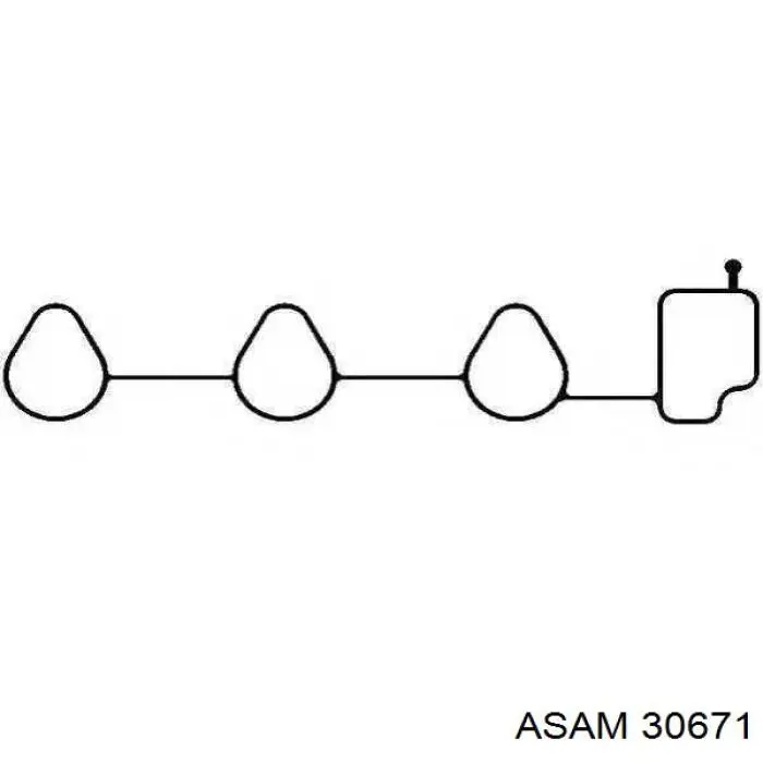 Купить 30671 Asam Прокладка впускного коллектора