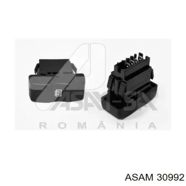 Кнопка включения обогрева заднего стекла Asam 30992
