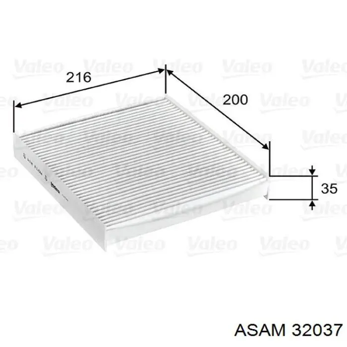 Фільтр салону 32037 Asam