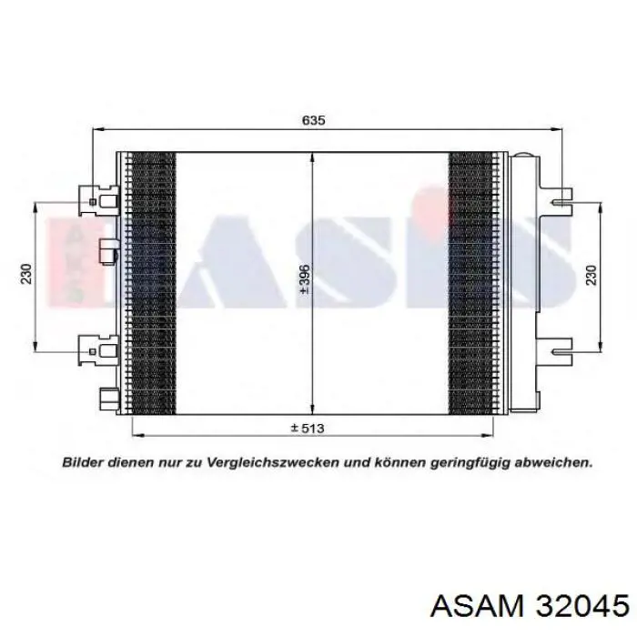 Конденсатор кондиционера Asam 32045 цена, от 75.95 USD