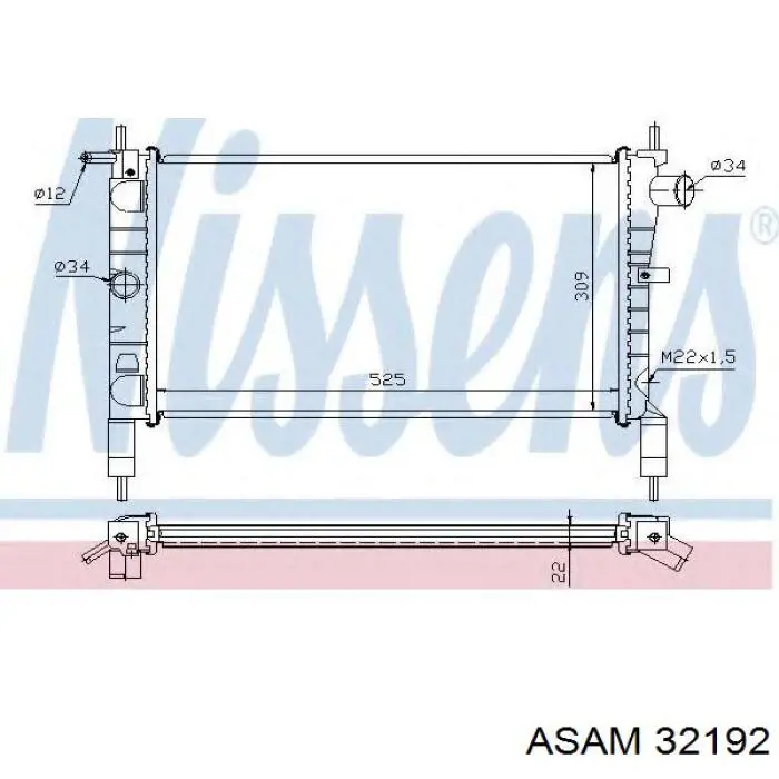Радиатор 32192 Asam