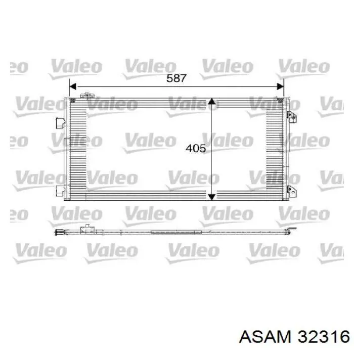 Конденсатор кондиционера Asam 32316 цена, от 72.60 USD