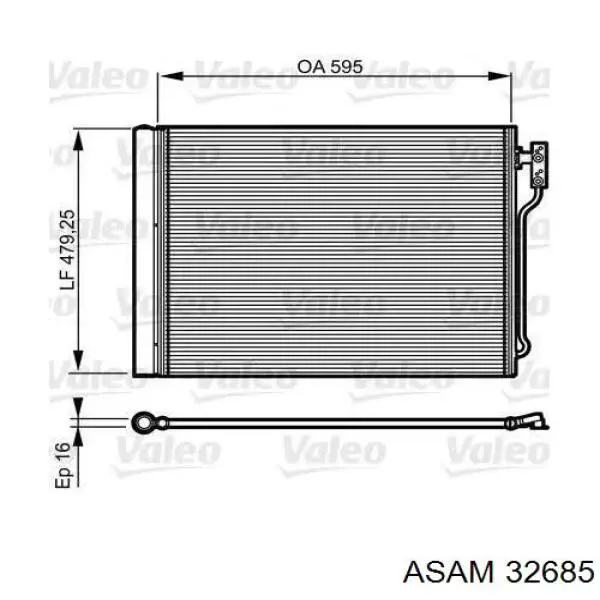 Шланг кондиционера, от испарителя к компрессору Asam 32685 цена, от 6.47 USD