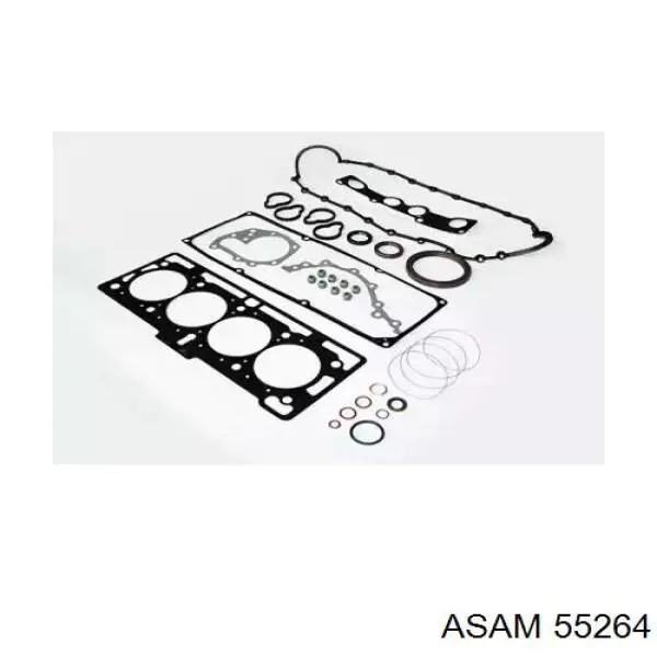 Верхний комплект прокладок двигателя 55264 Asam