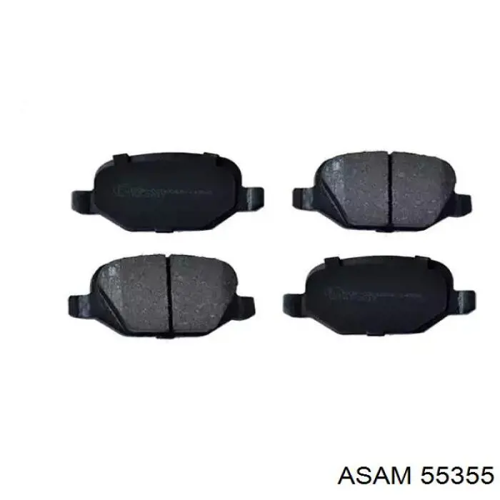 Купить 55355 Asam Колодки тормозные задние, дисковые