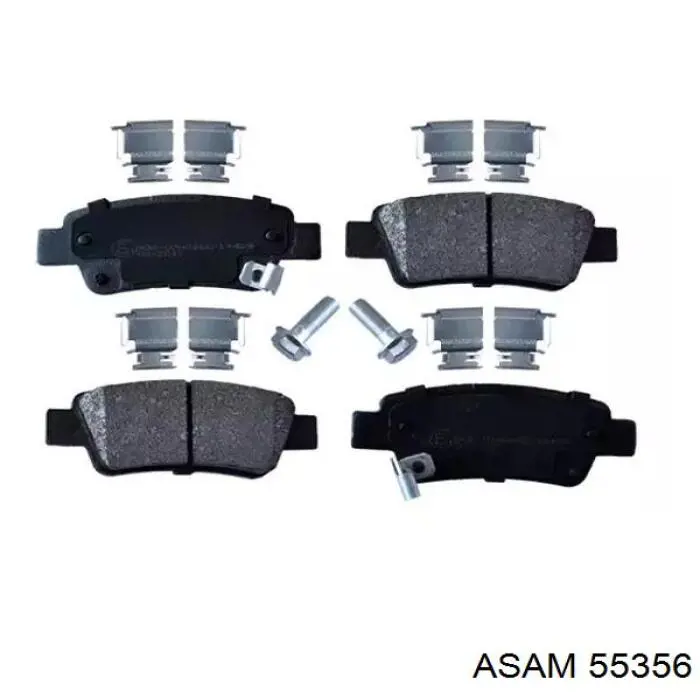 Задние тормозные колодки 55356 Asam