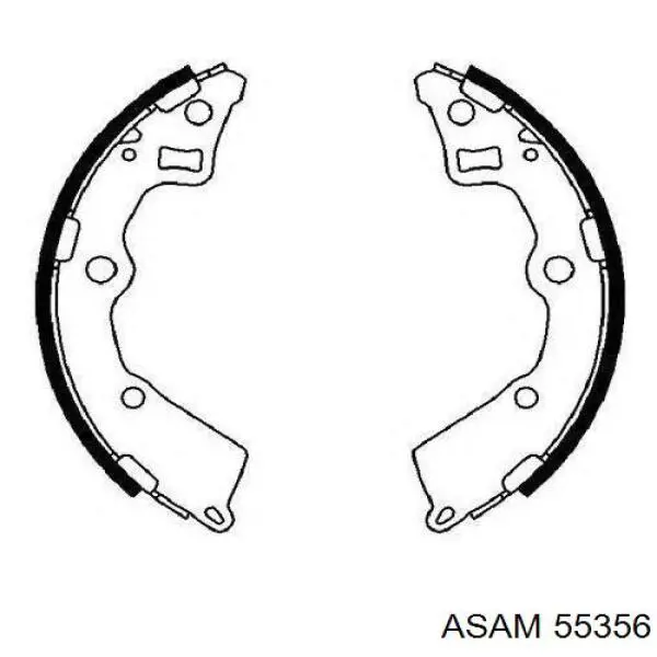 Купить 55356 Asam Колодки тормозные задние, дисковые