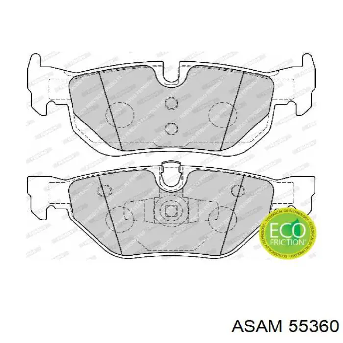 Sapatas do freio traseiras de disco Asam 55360 preço, a partir de 39,87 USD