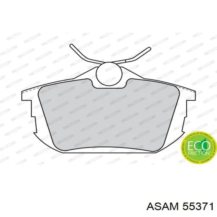 Купить 55371 Asam Колодки тормозные задние, дисковые