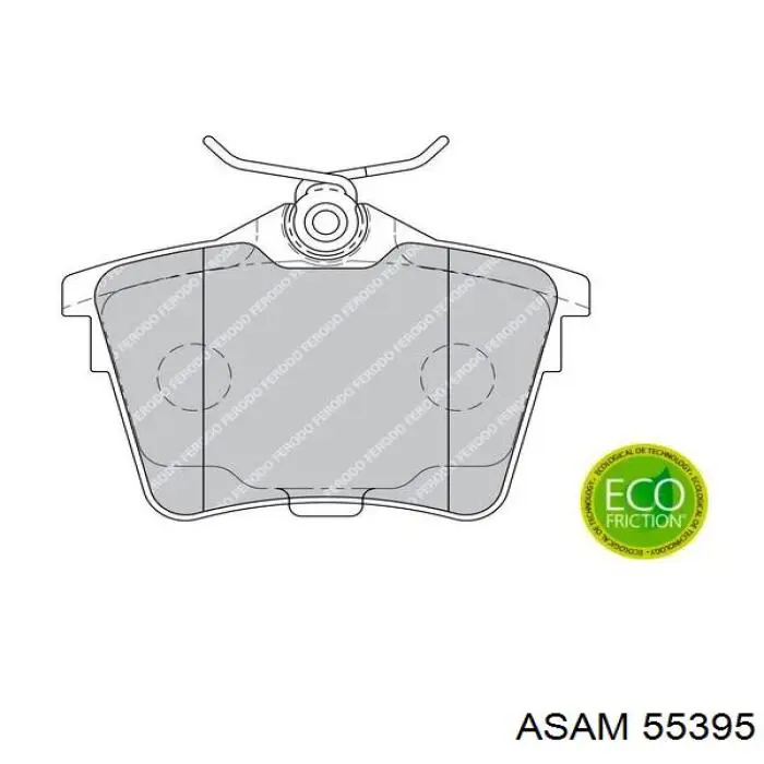 Compre 55395 Asam Sapatas do freio traseiras de disco