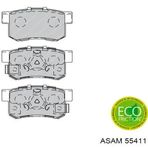 Задние дисковые колодки Asam 55411