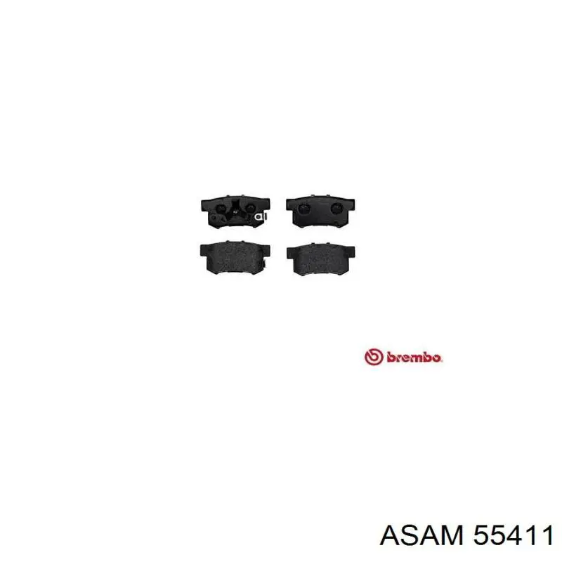 Задние тормозные колодки 55411 Asam