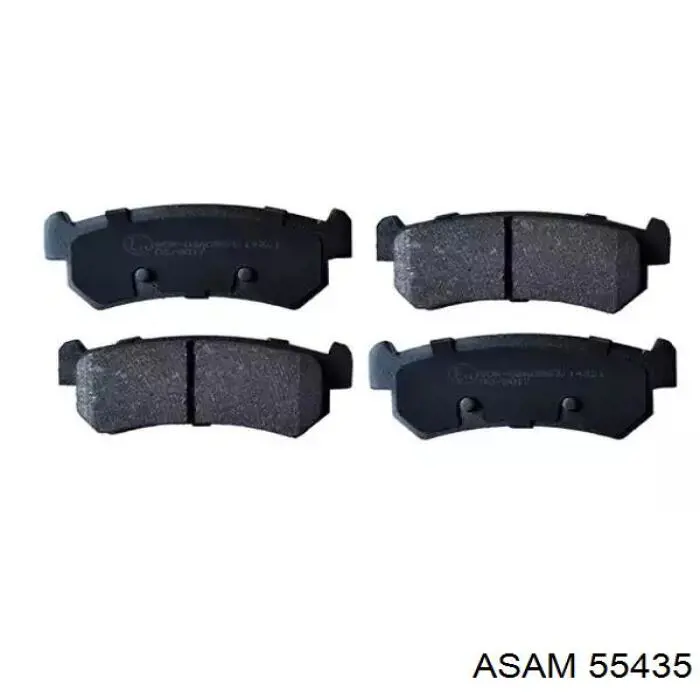 Колодки тормозные задние дисковые ASAM 55435