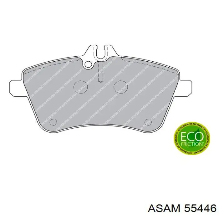 Купить 55446 Asam Колодки тормозные