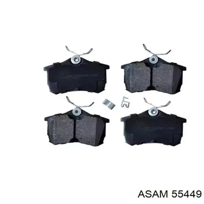 Купить 55449 Asam Колодки тормозные задние, дисковые