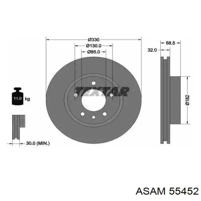 Колодки Asam 55452 цена, от 16.60 USD