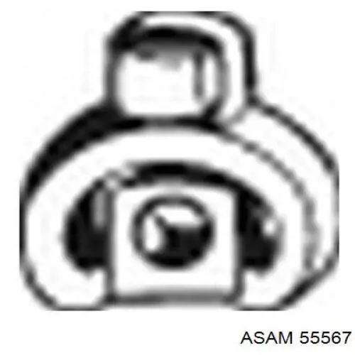 Подушка крепления глушителя Asam 55567 цена, от 1.34 USD