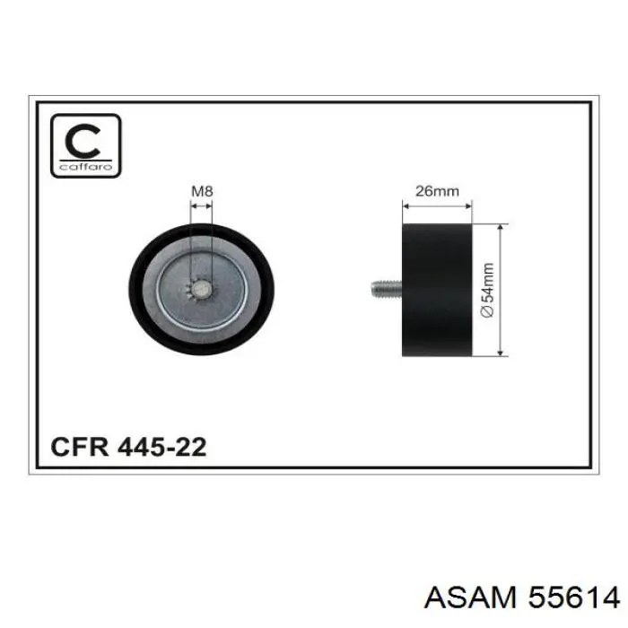 Паразитный ролик 55614 Asam