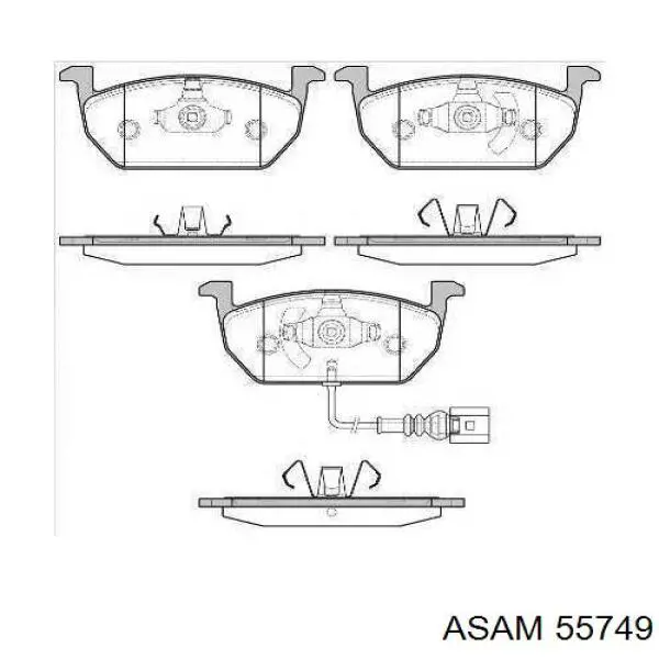 Колодки Asam 55749 цена, от 23.67 USD