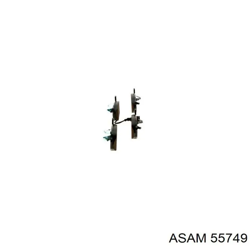 Передние тормозные колодки 55749 Asam