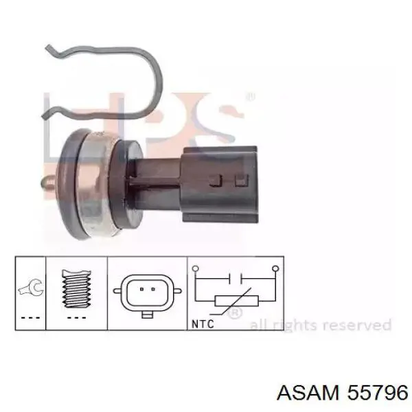 Купить 55796 Asam Термодатчик охлаждающей жидкости