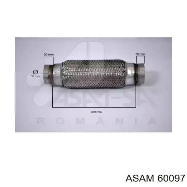 Гофра приемной трубы Asam 60097 цена, от 13.65 USD