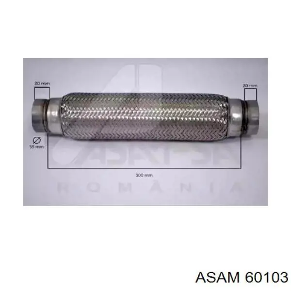 Гофра приемной трубы Asam 60103 цена, от 25.96 USD