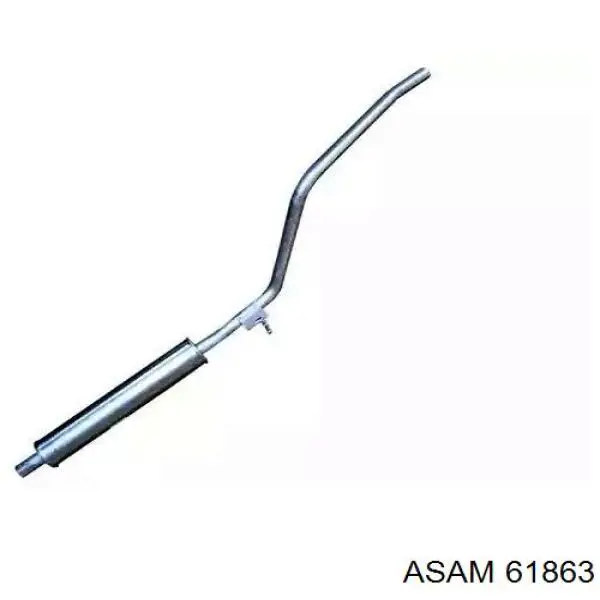 Купить 61863 Asam Глушитель задний
