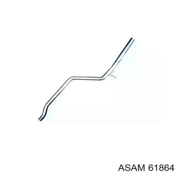 850-159 Bosal труба выхлопная, от катализатора до глушителя