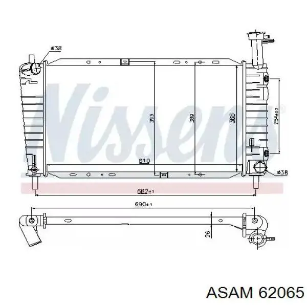 Гофра приемной трубы Asam 62065 цена, от 8.20 USD