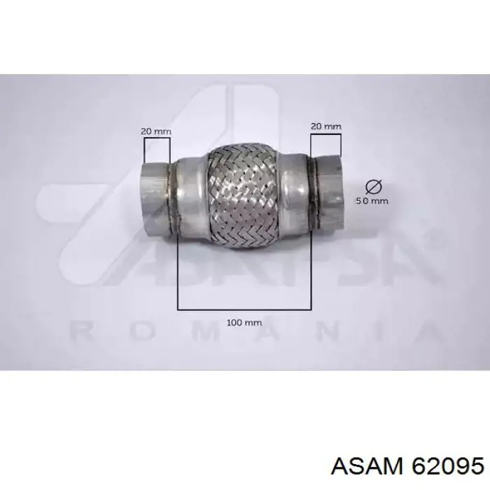 Гофра приемной трубы Asam 62095 цена, от 9.96 USD