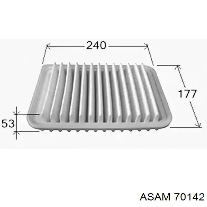 Элемент воздушного фильтра Asam 70142 цена, от 5.21 USD
