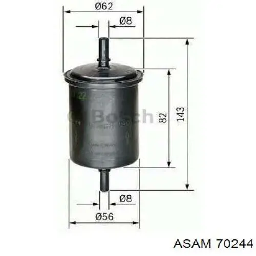 Compre 70244 Asam Filtro de combustível