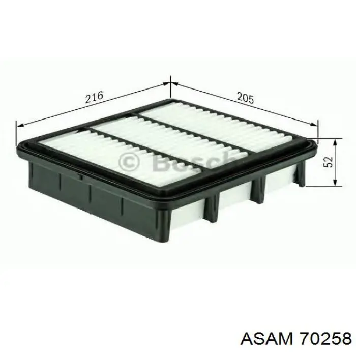 Воздушный фильтр 70258 Asam