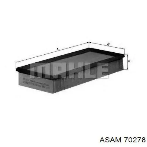 Купить 70278 Asam Автомобильный фильтр воздуха