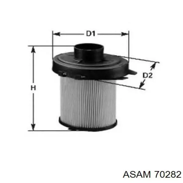 Воздушный фильтр 70282 Asam