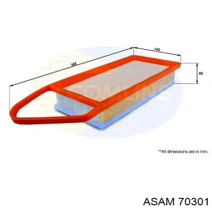 Элемент воздушного фильтра Asam 70301 цена, от 4.61 USD
